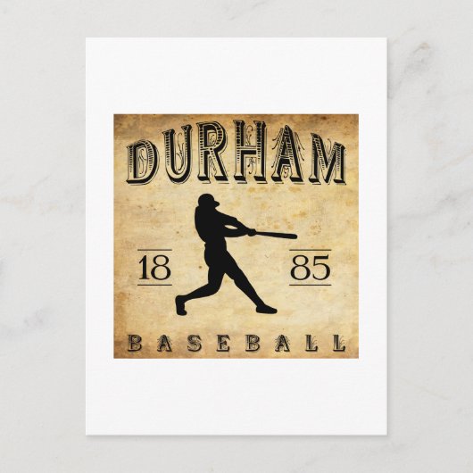 1885ダーハムノースカロライナ野球 ポストカード (正面)
