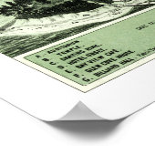 1885年からアメリカ合衆国アワーハムのベイグローブを始めた地図 ポスター (角)