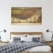 1885年のニューオーリンズ・ルイジアナ市 キャンバスプリント (インサイチュ (寝室))