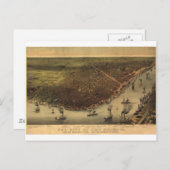 1885年ルイジアナ州ニューオーリンズ ポストカード (正面/裏面)