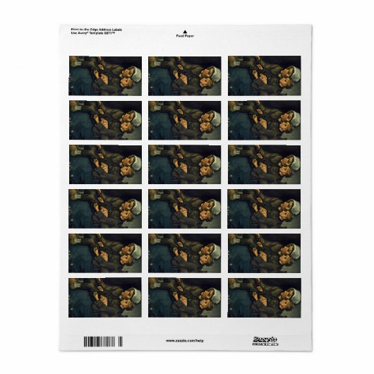 1885年ヴィンス作の膝上に子供を持つ農夫の女性 ラベル (フルシート)