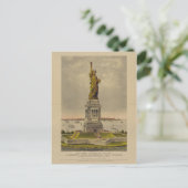 1885年素晴らしのバルトディ像 ポストカード (スタンド正面)