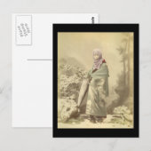 1885年頃の芸者 ポストカード (正面/裏面)