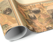 1885年 カリフォルニアのユニークな復元地図 ラッピングペーパー (ロールコーナー)