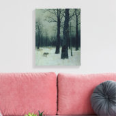 1885年、冬の木 キャンバスプリント (インサイチュ (リビング))