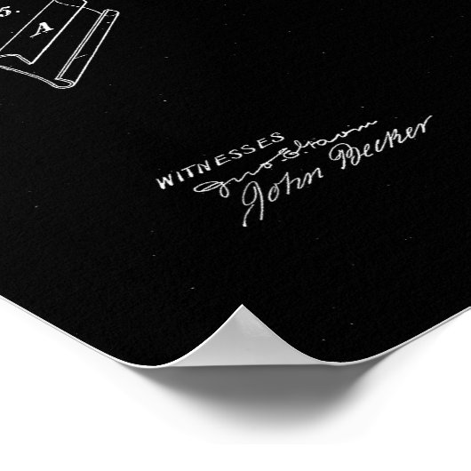 1885理容師かみそりガードアンティーク特許アートワーク ポスター (角)