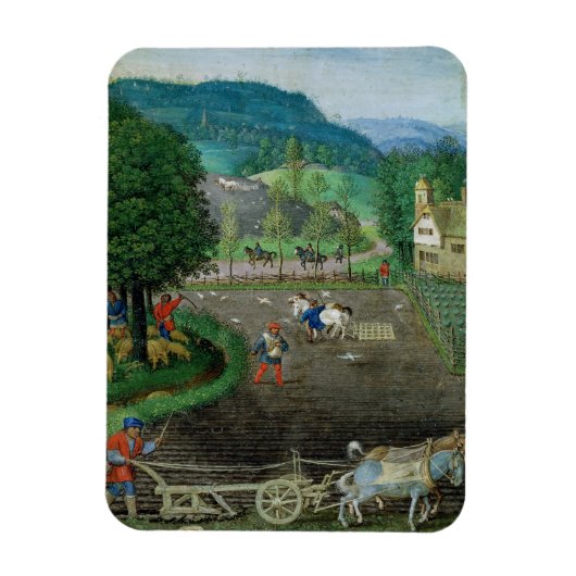 18855年10月を追加：耕し、播種、ボーから マグネット (縦)