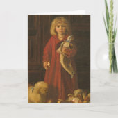 1885 Christmas Morning's 絵を描 by Mansel Lewis カード (正面)