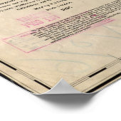 1885 Map of Maui, Hawaii ポスター (角)