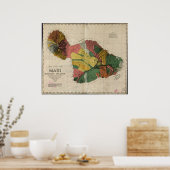 1885 Map of Maui, Hawaii ポスター (キッチン)