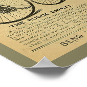 1886ヴィンテージハイホイーラーマガジン広告アートポスター ポスター (角)