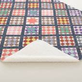 1886年からのヴィンテージキルトの複製 シェルパブランケット (3/4)