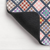 1886年からのヴィンテージキルトの複製 マウスパッド (コーナー)