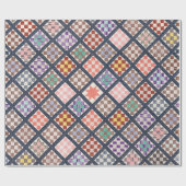 1886年からのヴィンテージキルトの複製 ラッピングペーパー (フラット)