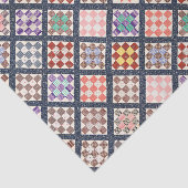 1886年からのヴィンテージキルトの複製 薄葉紙 (詳細)