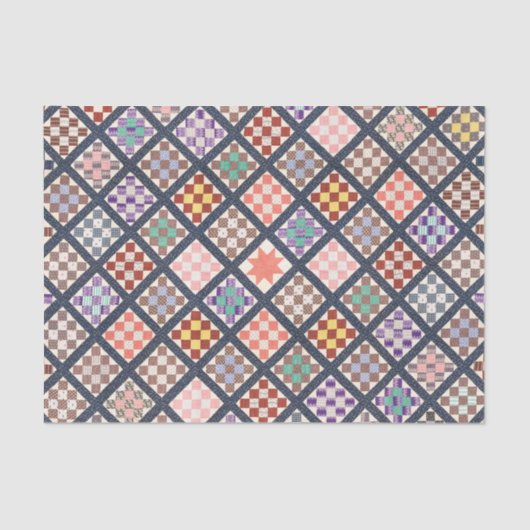 1886年からのヴィンテージキルトの複製 薄葉紙 (正面)