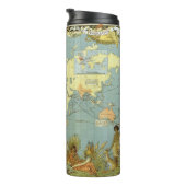 1886年のイギリス帝国 古地図, アンティーク タンブラー (回転右)