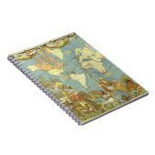 1886年のイギリス帝国 古地図 ノートブック (右側)