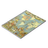 1886年のイギリス帝国 古地図 ノートブック (左側)