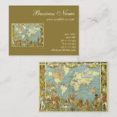 1886年のイギリス帝国 古地図, 1886 名刺 (正面/裏面)