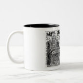 1886年のコーンワル臓器用広告 ツートーンマグカップ (左)