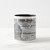 1886年のコーンワル臓器用広告 ツートーンマグカップ (中央)