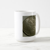 1886年のモーガンの1ドル銀貨のマグ コーヒーマグカップ (正面右)