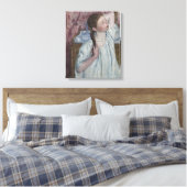 1886年の女の子(キャンバス上の油) キャンバスプリント (インサイチュ (寝室))