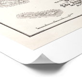 1886年のLA地図 ポスター (角)