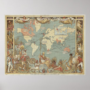 1886年皇連   ウォルタークレーン ポスター