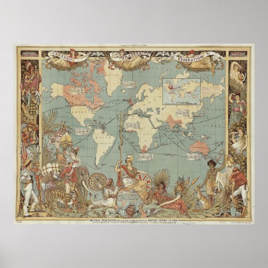 1886年皇連 | ウォルタークレーン ポスター (正面)