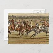 1886年競馬術 ポストカード (正面/裏面)