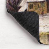 1886年雪ビクトリアン冬 マウスパッド (コーナー)