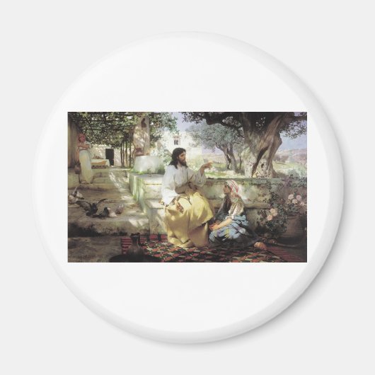 1886年頃のマルタとマリアとのキリスト マグネット (正面)