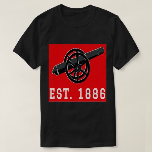 1886赤を制定 Tシャツ (デザイン正面)