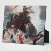 1886遊年の人魚(キャンバス油) フォトプラーク (側面)