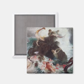 1886遊年の人魚(キャンバス油) マグネット (正面/裏面)
