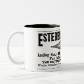 1886 ESTERBROOK STEEL PENS 広告's ツートーンマグカップ (左)