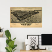 1886 Peak's Island Portland, ME Panoramic Map ポスター (ホームオフィス)