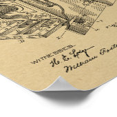 1887カメラ特許アートスケッチプリント ポスター (角)