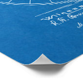 1887ハイホイーラー自転車デザイン特許プリント ポスター (角)