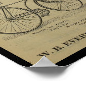 1887ヴィンテージサイクリングマガジン広告アートポスター ポスター (角)