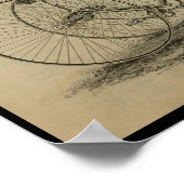 1887ヴィンテージビクター自転車誌アドアートポスター ポスター (角)