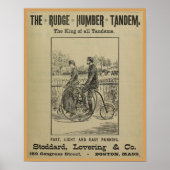 1887ヴィンテージラッジ自転車誌アドアートポスター ポスター (正面)