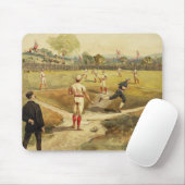 1887年に昔のヴィンテージの野球の試合 マウスパッド (マウス)