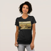 1887年に昔のヴィンテージの野球の試合 Tシャツ (正面フル)
