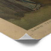 1887年の19世紀の女子テニスの試合 ポスター (角)