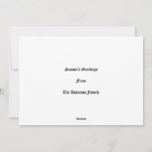 1887年ビクトリアンのサンタ&トナカイのクリスマス シーズンカード (裏面)