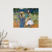 1887年マルティニークのマンゴーの木々、ポール・ゴーギャン ポスター (キッチン)