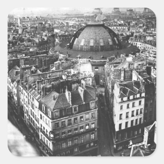 1887年以前のパリの穀物市場の面積 スクエアシール (正面)